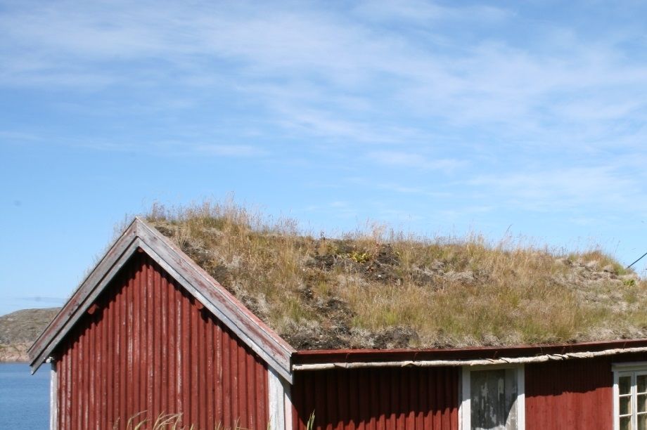 Sjarm med de eldste husene på Myken